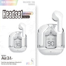 New Mini Transparent Wireless Bluetooth Headset Digital Display ENC Noise Reduction True Wireless Sports Music