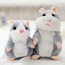 16cm Christmas Talking Hamster Plush Toy Interactive Sound Record Plush Hamster Stuffed Toys for Children Kids Christmas Gift