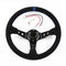 Car Modification Parts Racing Steering Wheel Suede Sports Steering Wheel 14 Inches 35cm