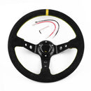 Car Modification Parts Racing Steering Wheel Suede Sports Steering Wheel 14 Inches 35cm