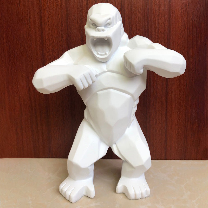 Nordic Resin Crafts King Kong Gorilla Decorations Home Study Bedroom Creative Decoration Gift Goods A