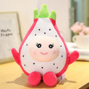 Lifelike Dragon Fruit Peach Plush Toys Fruits Plush Stuffed Plant Shoulder Bags Food Pitaya Doll Pillow Baby Kids Girls Gifts