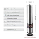 Electric Pepper Mill Grinder | Stainless Steel Pepper Mill | Shopperia