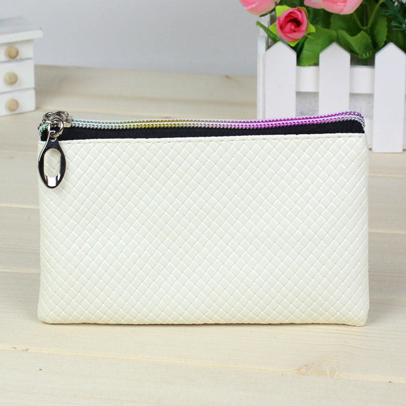 Women's Creative Zero Purse 10 Yuan Store Pu Zipper Pocket Pocket Candy Color Mini Coin Bag Handbag