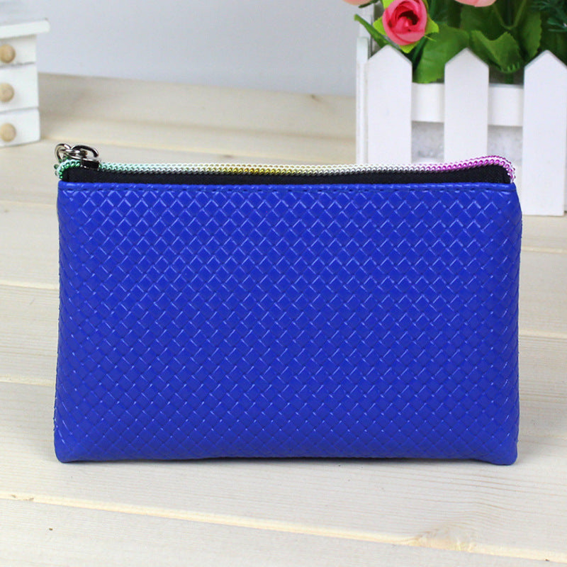 Women's Creative Zero Purse 10 Yuan Store Pu Zipper Pocket Pocket Candy Color Mini Coin Bag Handbag