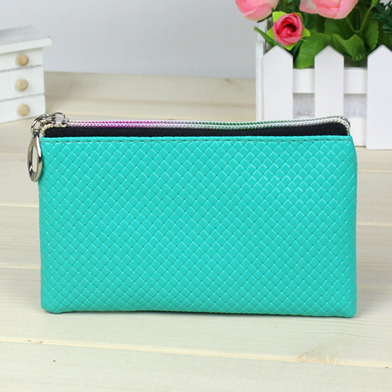 Women's Creative Zero Purse 10 Yuan Store Pu Zipper Pocket Pocket Candy Color Mini Coin Bag Handbag