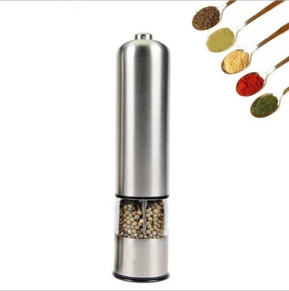 Electric Pepper Mill Grinder | Stainless Steel Pepper Mill | Shopperia