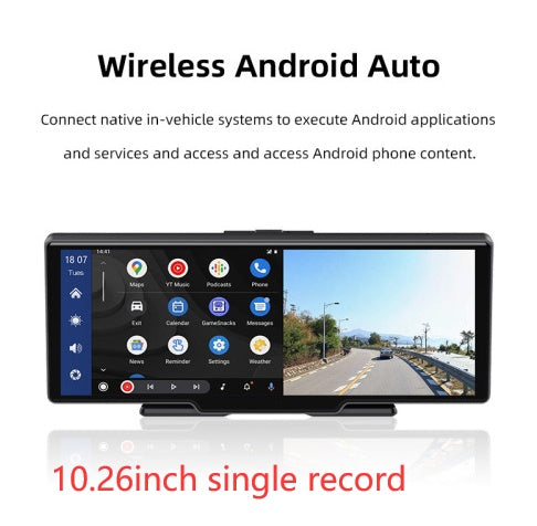 Navigation 10.26 Inch Wireless Carplay And Car Recorder