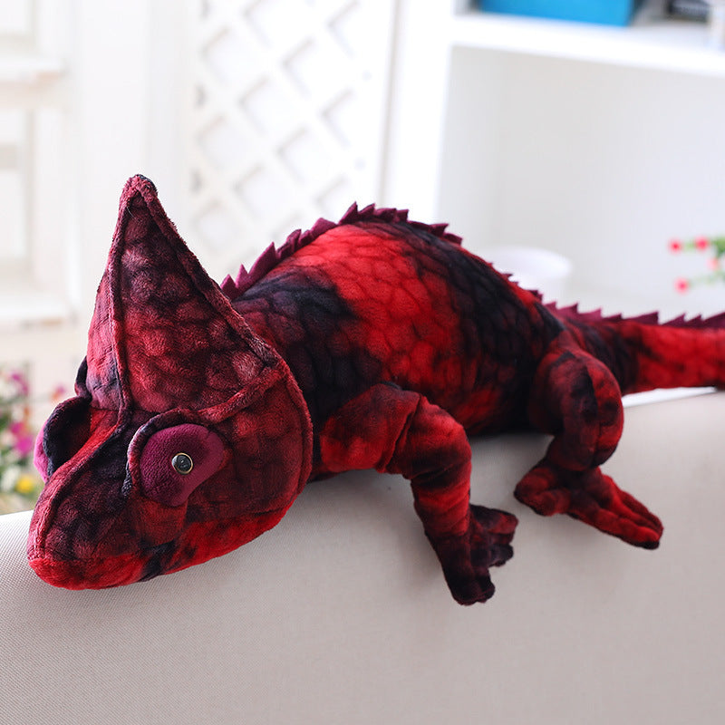 Simulation Reptiles Lizard Chameleon Plush Toys High Quality Personality Animal Doll Pillow For Kids Birthday Novelty Gifts