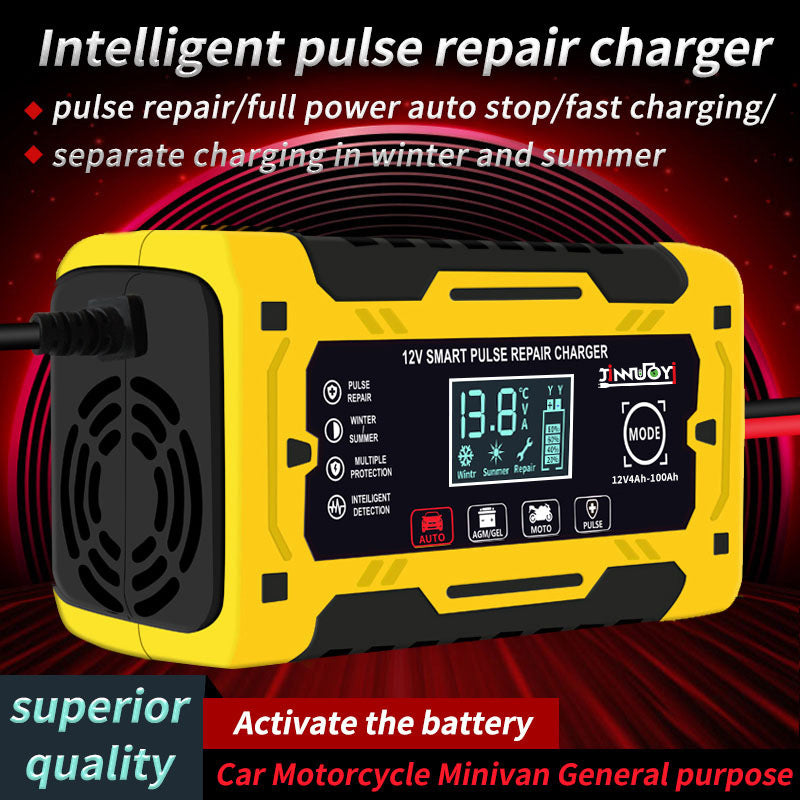 12V Charger Car Battery Motorcycle Battery Intelligent Charging