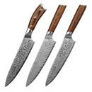 Stainless Steel Kitchen Knife | Leather Steel Knife | Shopperia