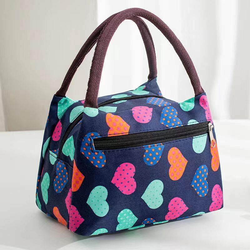 Printed Portable Student Small Cloth Bag Makeup Storage Bag Hand Carrying