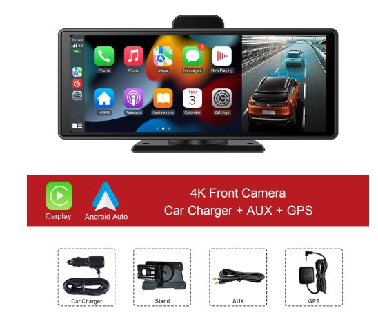 Navigation 10.26 Inch Wireless Carplay And Car Recorder